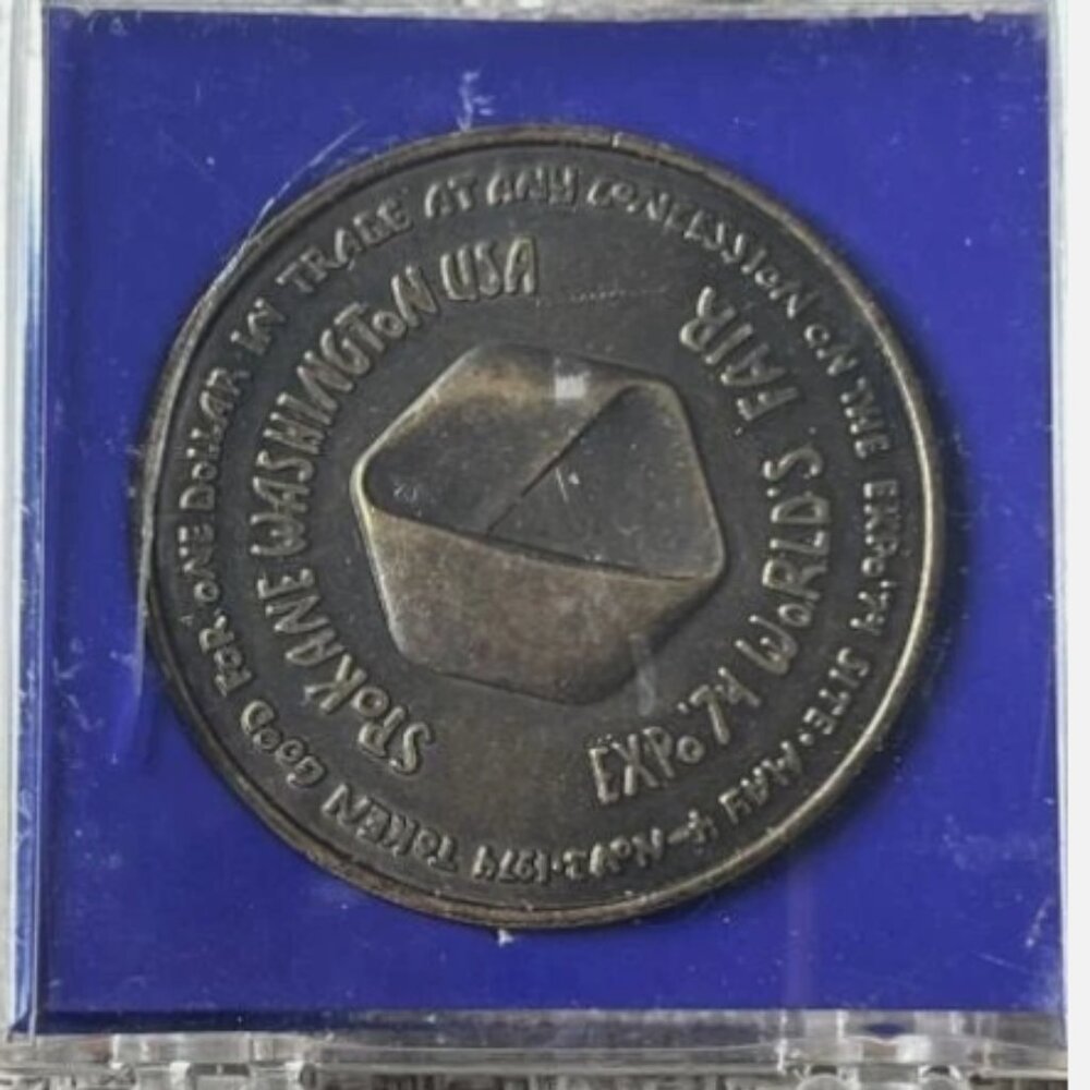 '74 Spokane WA World’s Fair Expo Man & His Environment Medallion